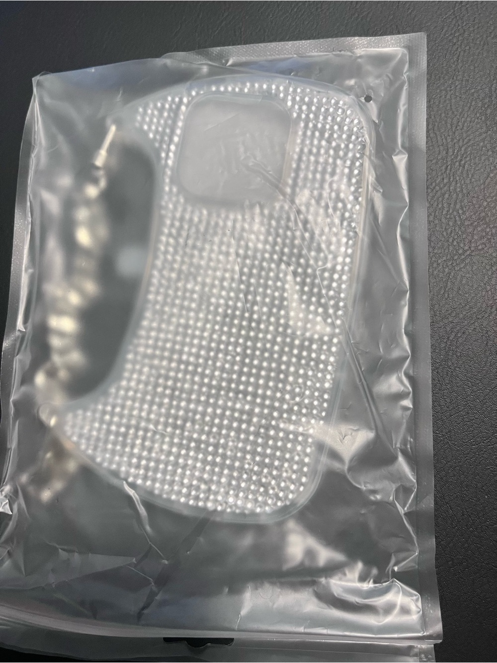 Silver Rhinestone Chain-Handle Phone Case - Brand Unspecified - Picture 3 of 3